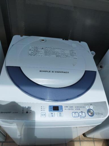 SHARP☆洗濯機ES-GE55R 5.5k