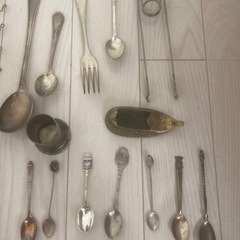 パリの蚤の市購入！アンティークフランス雑貨ティースプーンティーカップなどお譲りします。の画像