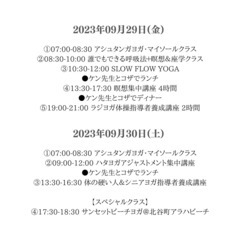【ヨガ】ケンハラクマ沖縄ワークショップ2023の画像
