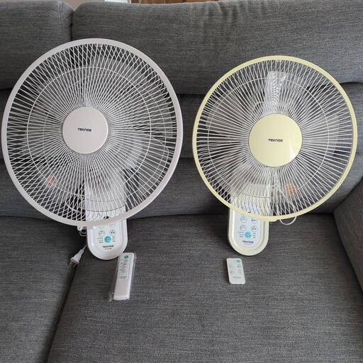 TEKNOS壁掛け扇風機2台
