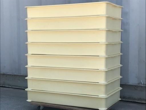 K719J★まとめて８点！セキスイ◇ボックスコンテナ◇番重◇パン箱◇プラスチック◇21L◇PL-87