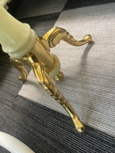 アンティーク天然石サイドテーブル