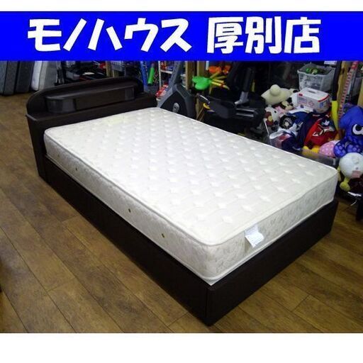 セミダブルベッド 宮付き 引出し×2 衛生マットレス アンネルベッドのマットレス HONEYCOMB ハニカムポケット ANNELBED セミダブルベット 札幌市 厚別区