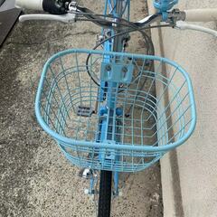 新品✨未使用　子供用自転車 24インチ　シマノ6段変速　ブルー  の画像