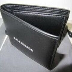 💍 【ブランド品】新品BALENCIAGA 二つ折財布 レザー ウォレット【ブランド品･腕時計買取アールワン田川】の画像