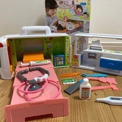 最終値下げ‼︎ ピープル ぽぽちゃん おしゃべり総合クリニックに変身！ぽぽちゃん救急車の画像