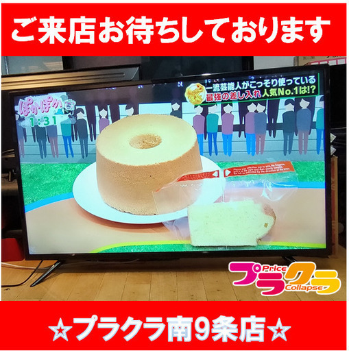F1439　テレビ　液晶テレビ　TV　ティーズネットワーク　LE-5044TS　50型　2021年製　送料A　札幌　プラクラ南9条店