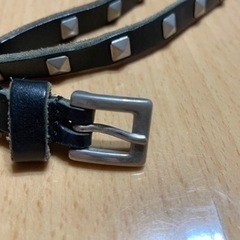 ノンブランド 黒 ベルト (約)長さ106cm✖️幅cm の画像