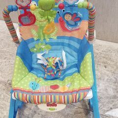 ★7768★Fisher Price　フィッシャープライス　バウンサー　BCC52　インファント・トドラーロッカー カエル　ゆりかごの画像