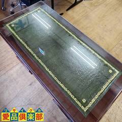 【愛品倶楽部柏店】英国クラシック 両袖プレジデントデスク 天板レザー加工 (鍵1本付) アンティーク/ヴィンテージ/レトロ/イギリスの画像