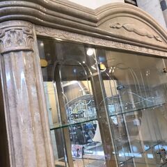 【愛品館八千代店】イタリア　キャメルグループ　4枚扉ガラスキャビネットの画像