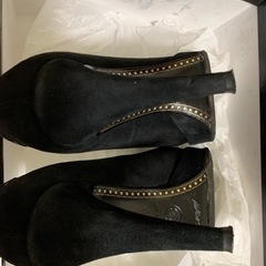 CHANEL シャネル　パンプス　35.0 ヒール　靴　黒　ブラックの画像