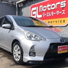 車検あり　トヨタアクア Ｇ　純正ナビ＆フルセグＴＶ　スマートキー...