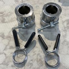 ▼値下げ▼バーベルシャフトカラーセット バーベル 重り カラー ...