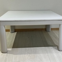 ホワイト テーブル こたつとしても使用できます！の画像