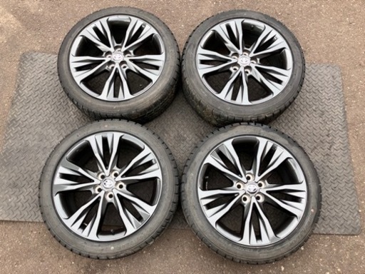 カローラ ZWE211 純正 17インチ アルミホイール 17インチ 7.5J+50 5H PCD100 スタッドレス付き カローラスポーツ ツーリング プリウスにも