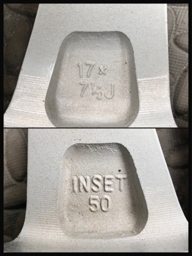 カローラ ZWE211 純正 17インチ アルミホイール 17インチ 7.5J+50 5H PCD100 スタッドレス付き カローラスポーツ ツーリング プリウスにも