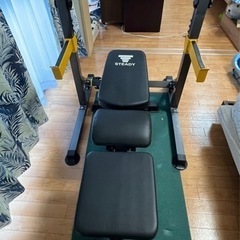 バーベル、スクワットスタンド　インクラインベンチ