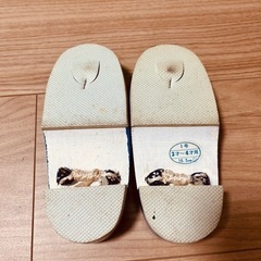 男の子 子供 下駄 草履 3才〜4才 16.5cmの画像
