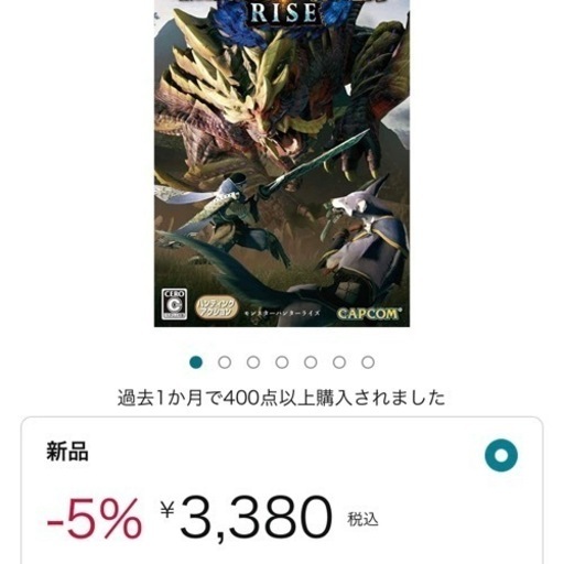 【完売】モンスターハンターライズ