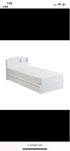 収納付きシングルベッド&マットレス/取りに来てくださる方のみ