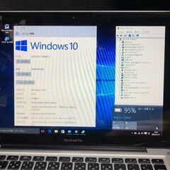 「MacBook Pro 13インチ Mid 2010(MC374J/A)」MacOS(Mojave)&Office2019とWin10 Pro＆Office2010の選択起動可能 / 13.3インチLED液晶 / メモリー4GB(最大8GB)/ Webカメラ / 無線LAN(a/b/g/n対応) / バッテリー使用可能な中古品の画像