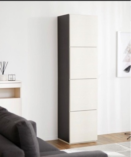 美品　壁面収納 扉収納 ハイタイプ リビング収納