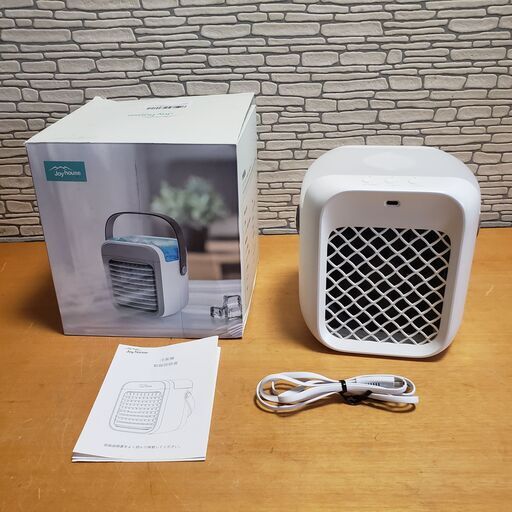Joy house 冷風機　F08 JOY HOUSE F08 卓上冷風機 LED照明付き 未使用品 (フラット