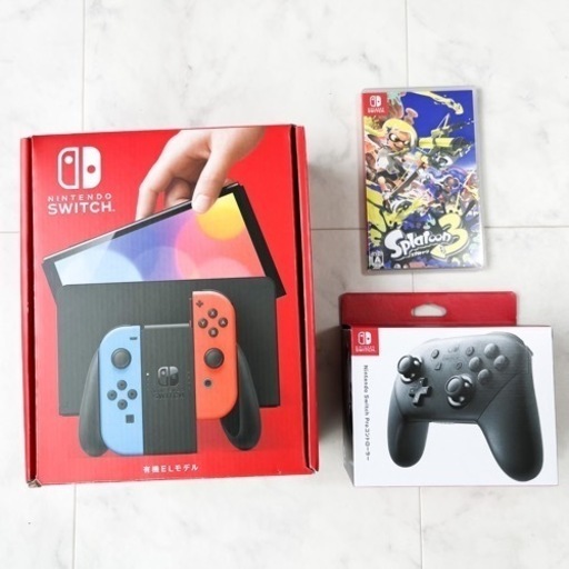 2回のみ使用✨ 3点セット Switch スイッチ 有機el スプラ3 プロコン