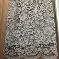 最終処分！1000円でいかがでしょうか‼︎ ワンピース　未使用　レース　グレーの画像