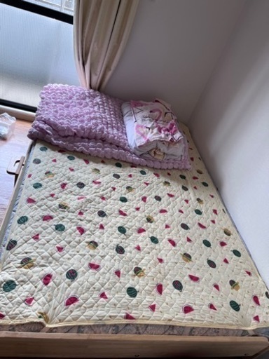決定済み　美品 折りたたみベッド ダブル 中居木工 【商品番号】NK-2595