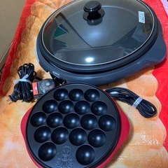ホットプレート　たこ焼き器セット