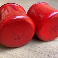 ホーローマグカップ×2個 富士ホーローの画像