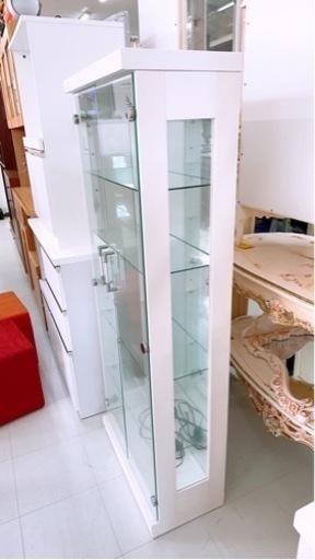 LED照明付きコレクションショーケース　幅60cm 高さ151cm 奥行30cm