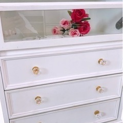 ガラスチェスト　ガラスキャビネット　幅60×奥行35×高さ90cm  熊本リサイクルショップenの画像