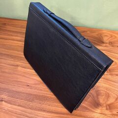レザーブリーフケース（黒）の画像