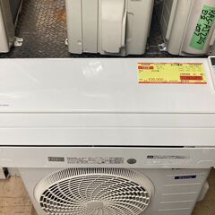 K04348　パナソニック　中古エアコン　主に6畳用　冷房能力　2.2KW ／ 暖房能力　2.2KW