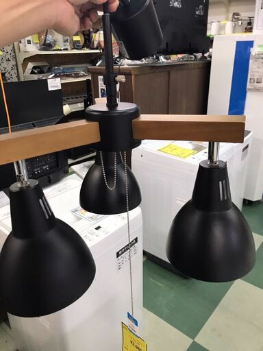 ペンダントライト　3灯　チェック済み　貝塚市　二色浜