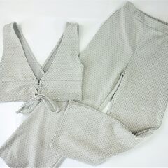 【No.21】幾何学模様 ジャガード ビスチェ＆パンツ 上下セッ...