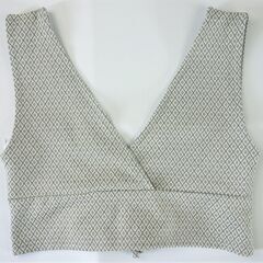 【No.21】幾何学模様 ジャガード ビスチェ＆パンツ 上下セット Mサイズの画像