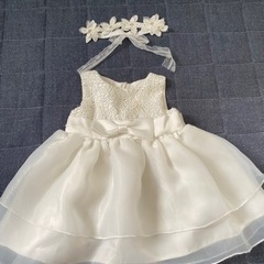 子供用ドレスヘアバンド付き