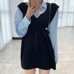 新品未使用　marcydorn  ウエストマークショート丈ワンピ...