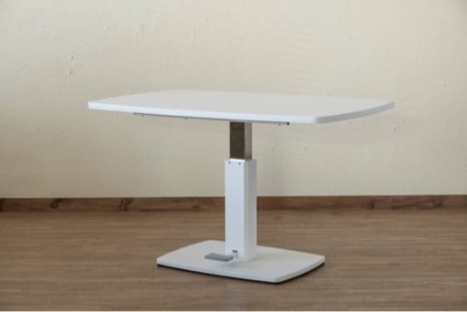 美品✨120×80【昇降式⇅ダイニングテーブル】ホワイト〜9/14まで
