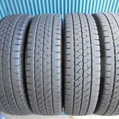 ブリヂストン BLIZZAK VL1 195/80R15 107/105L LT 4本 9.5分溝1本と