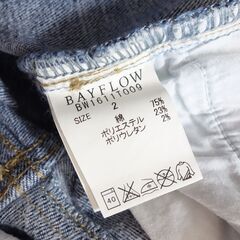 【No.62】BAYFLOW デニムパンツ サイズ2 W72cm レディースの画像