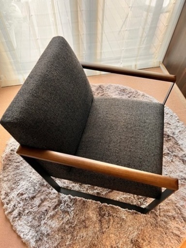 【ほぼ未使用、定価合計13万円超】ラウンジチェア&ラグのセット