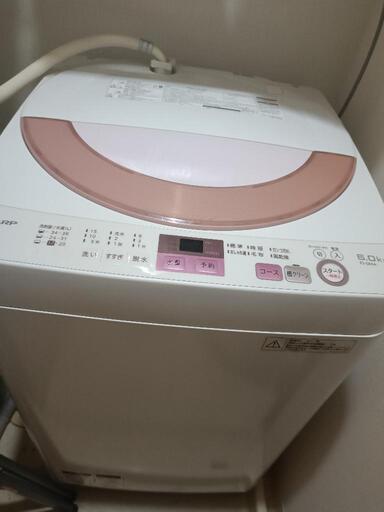 シャープの洗濯機です。