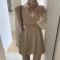 新品未使用　marcydorn  ウエストマークショート丈ワンピ...