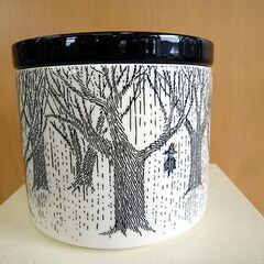 美品 アラビア ムーミン トゥルートゥーイッツオリジン ジャー 0.7L 約φ125×H110mm ARABIA 陶器 未使用 札幌 北20条店の画像