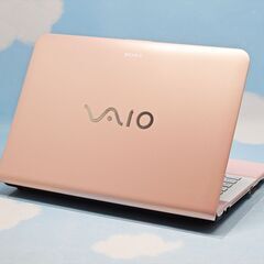 全国配送可♪ SONY 人気のピンクVAIO Corei3 大容量HDD 750GB Bluetooth、カメラ、マイク搭載！ リモート ノートパソコン CD DVD WPS Office YouTube 学生 主婦 初心者さん 初期設定済み！ SSD換装可♪ Excel、Word、PowerPoint☆の画像